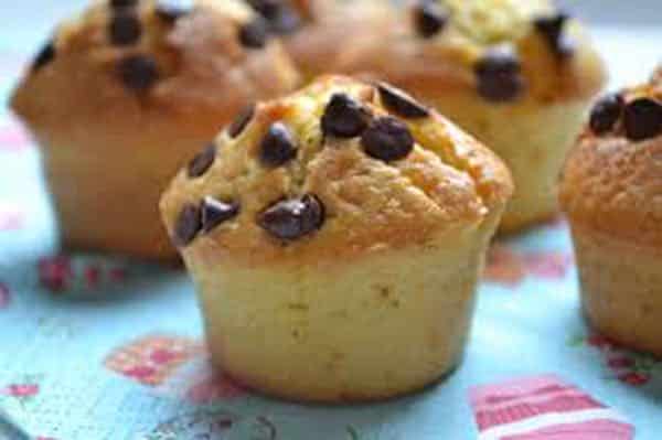 muffins aux pépites de chocolat